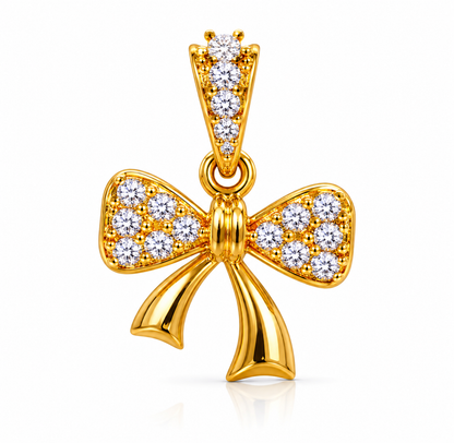 Crystal Bow Pendant