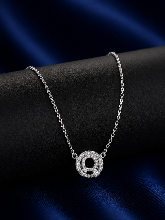 925 Silver Luxe Circle of Love Sterling Silver Necklace