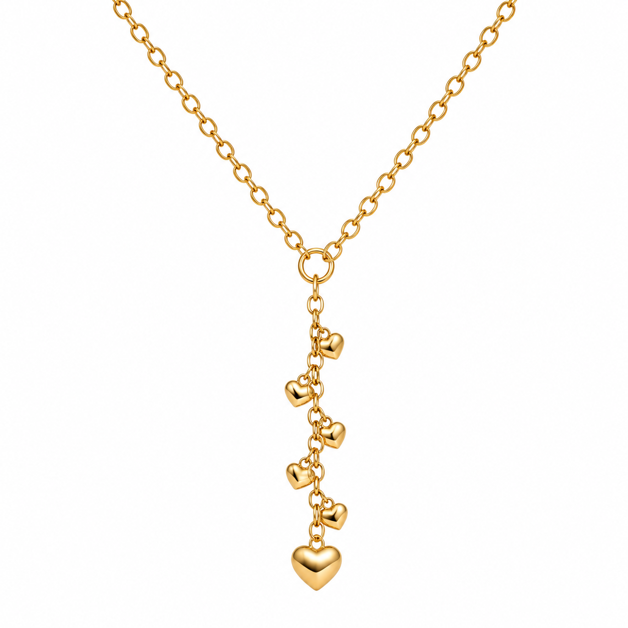 Demi Fine Cascading Heart Charm Necklace