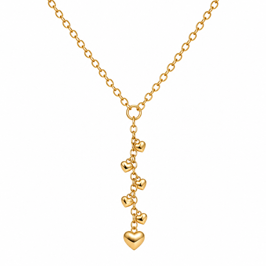 Demi Fine Cascading Heart Charm Necklace