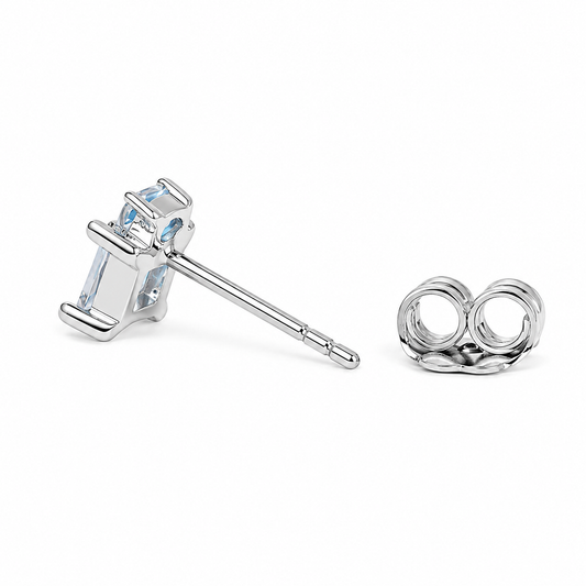 Silver Sky Prism Studs