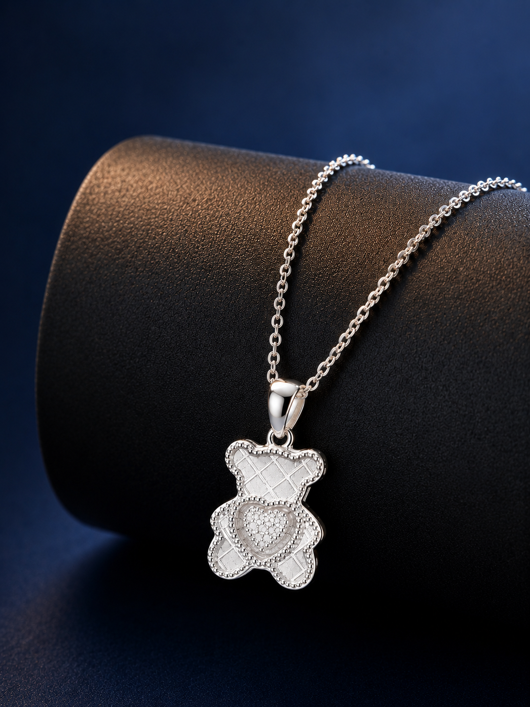 925 Silver Little Love Teddy Necklace