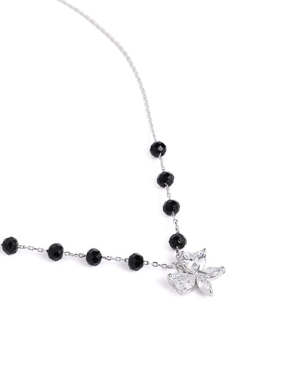 925 sterling silver mangalsutra with black beaded chain