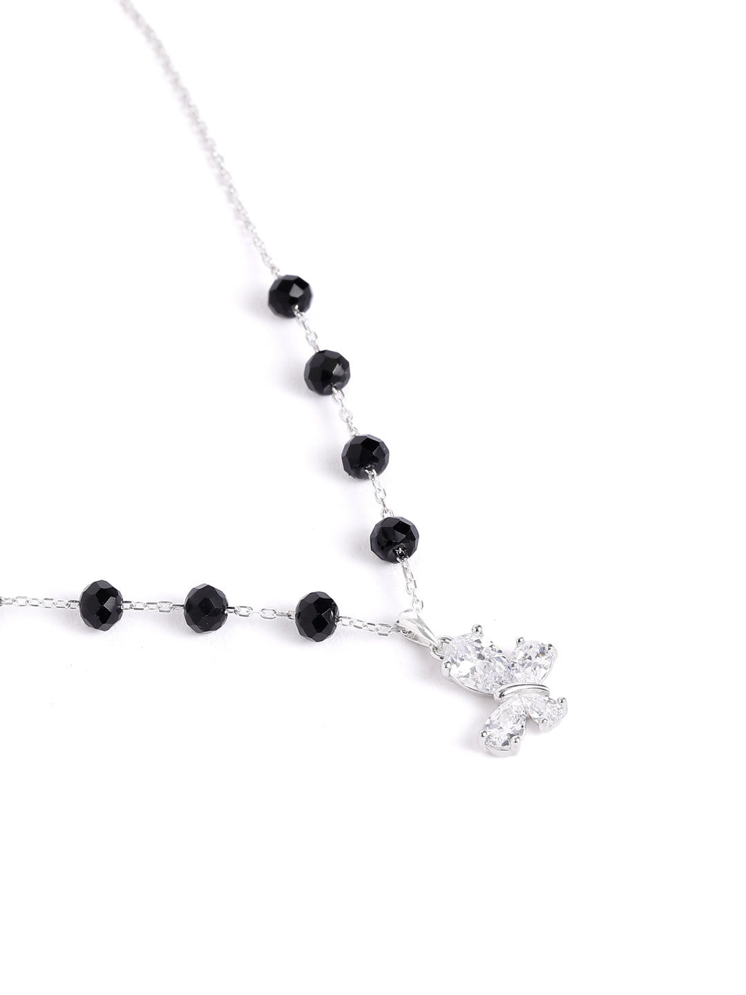 925 sterling silver mangalsutra with black beaded chain