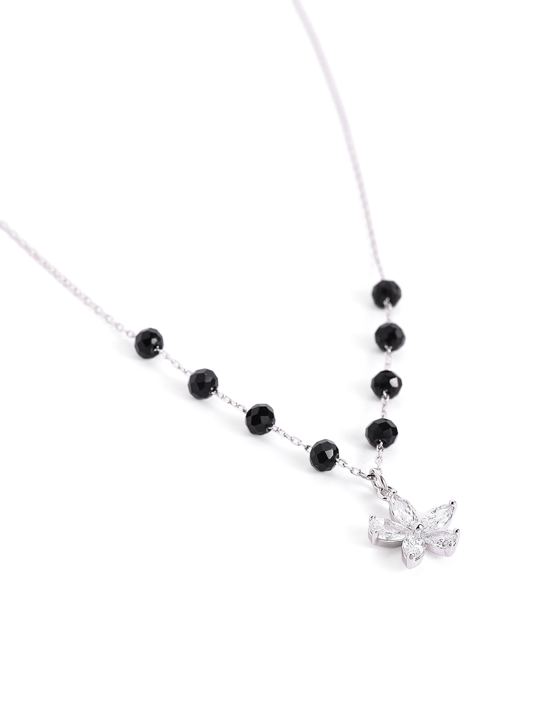 925 sterling silver mangalsutra with black beaded chain