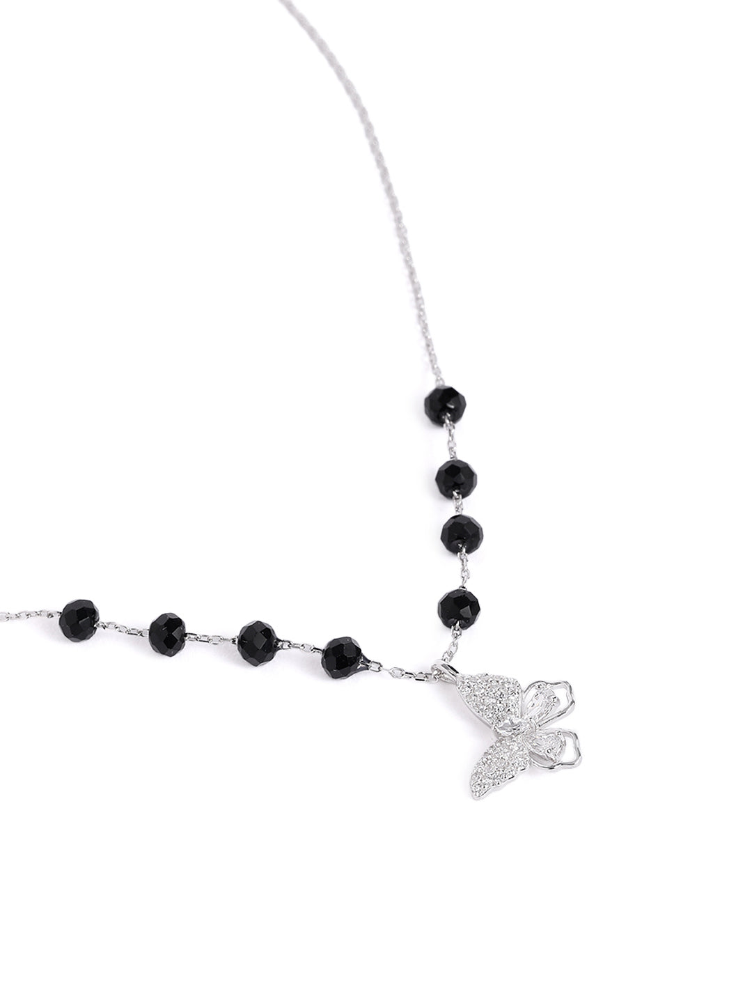 925 sterling silver mangalsutra with black beaded chain