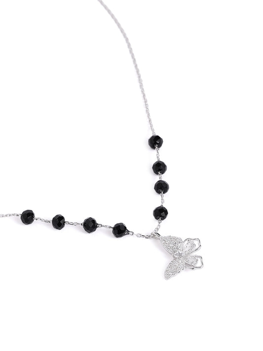 925 sterling silver mangalsutra with black beaded chain