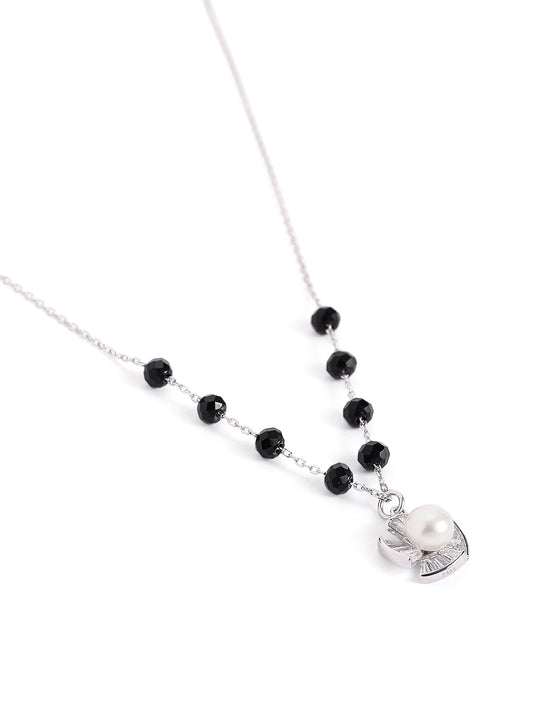 925 sterling silver mangalsutra with black beaded chain