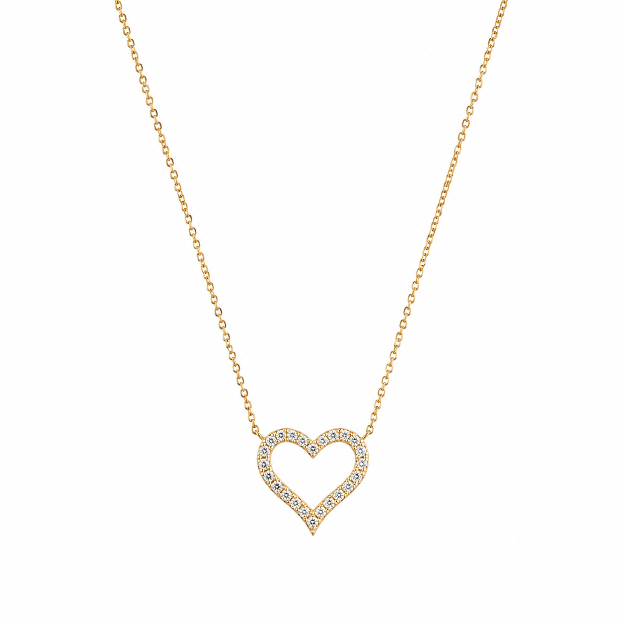 Demi Fine Open Heart Sparkle Necklace