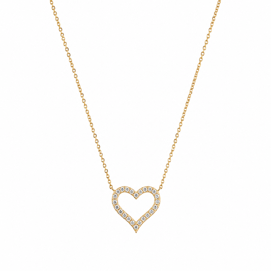 Demi Fine Open Heart Sparkle Necklace