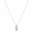 Silver Pink Lollipop Pendant Necklace