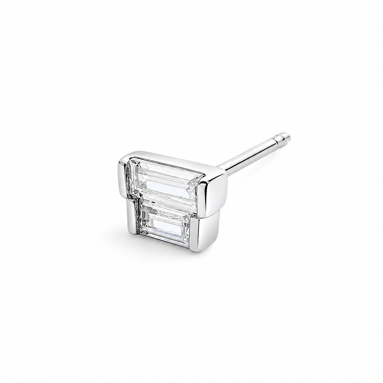 Silver Urban Bar Studs