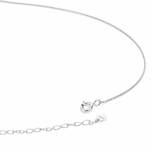 Silver Designer Teddy Bear Pendant Chain