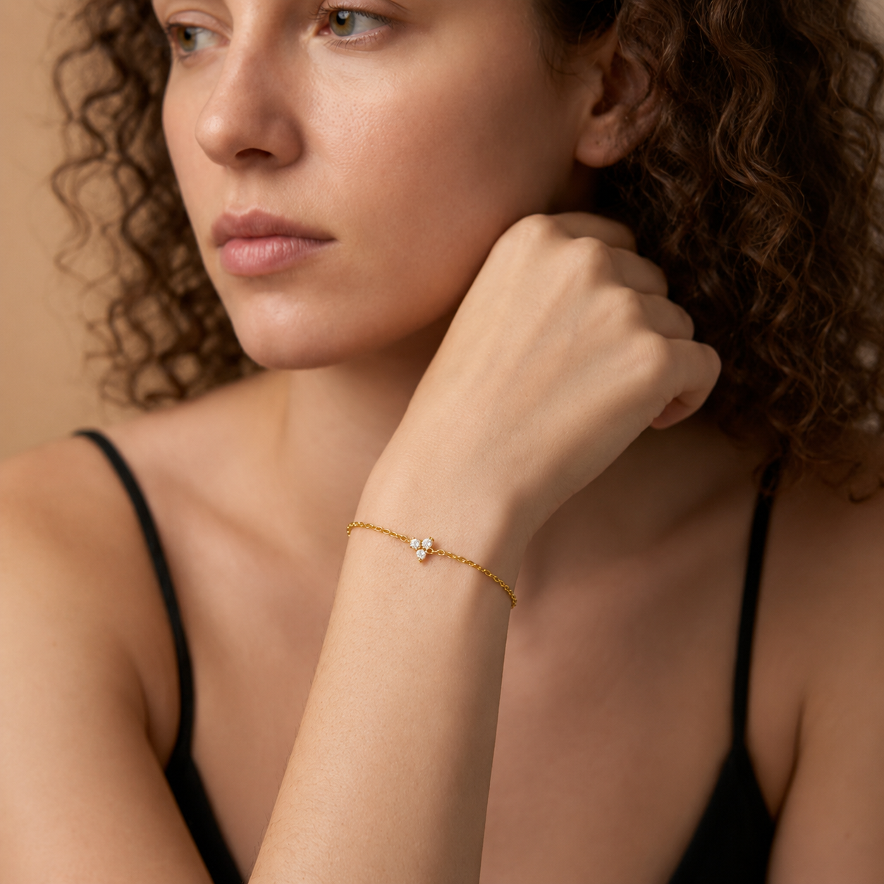 Demi Fine Sparkle Clover Bracelet