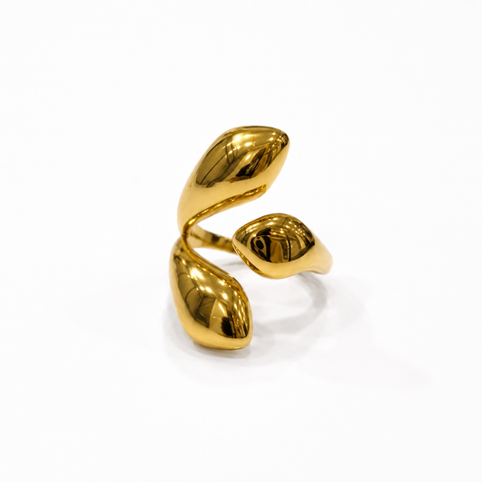 Demi Fine Sculptural Gold Open Ring