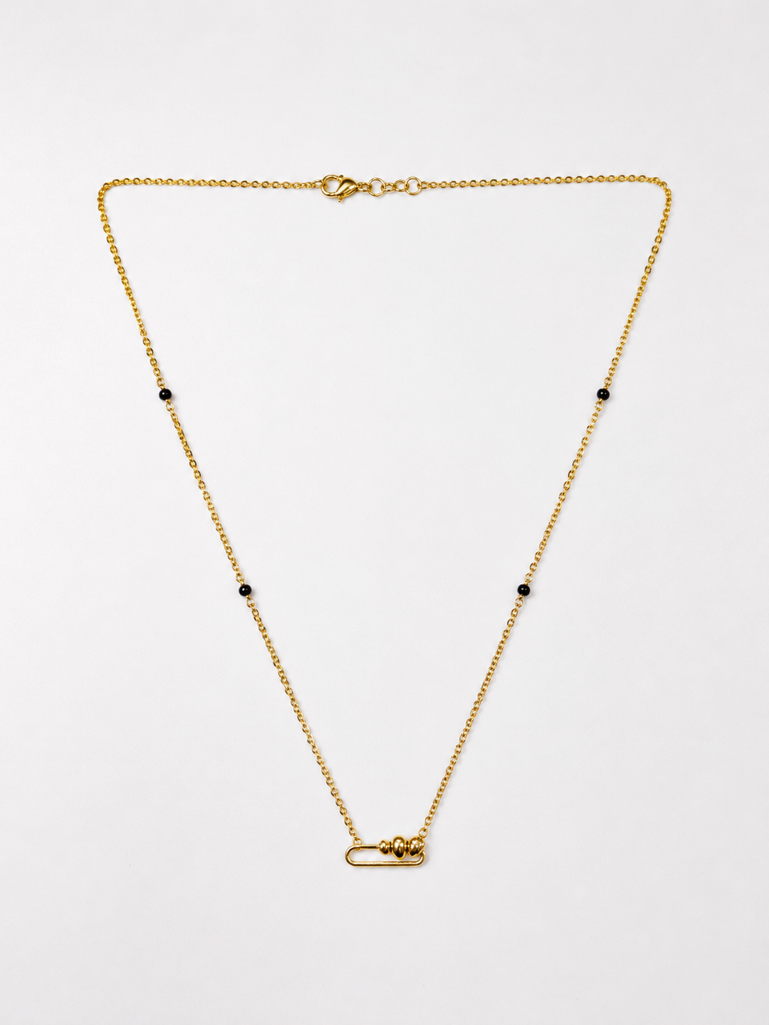 9K Gold Geometric Bead Mangalsutra