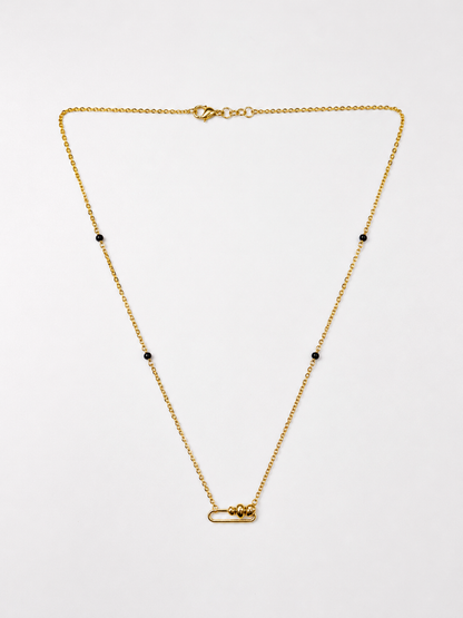 9K Gold Geometric Bead Mangalsutra