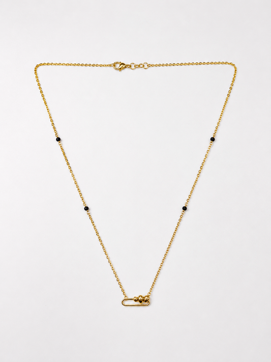9K Gold Geometric Bead Mangalsutra