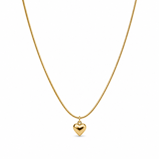 Demi Fine Golden Heart Pendant Necklace