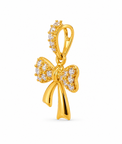 Crystal Bow Pendant