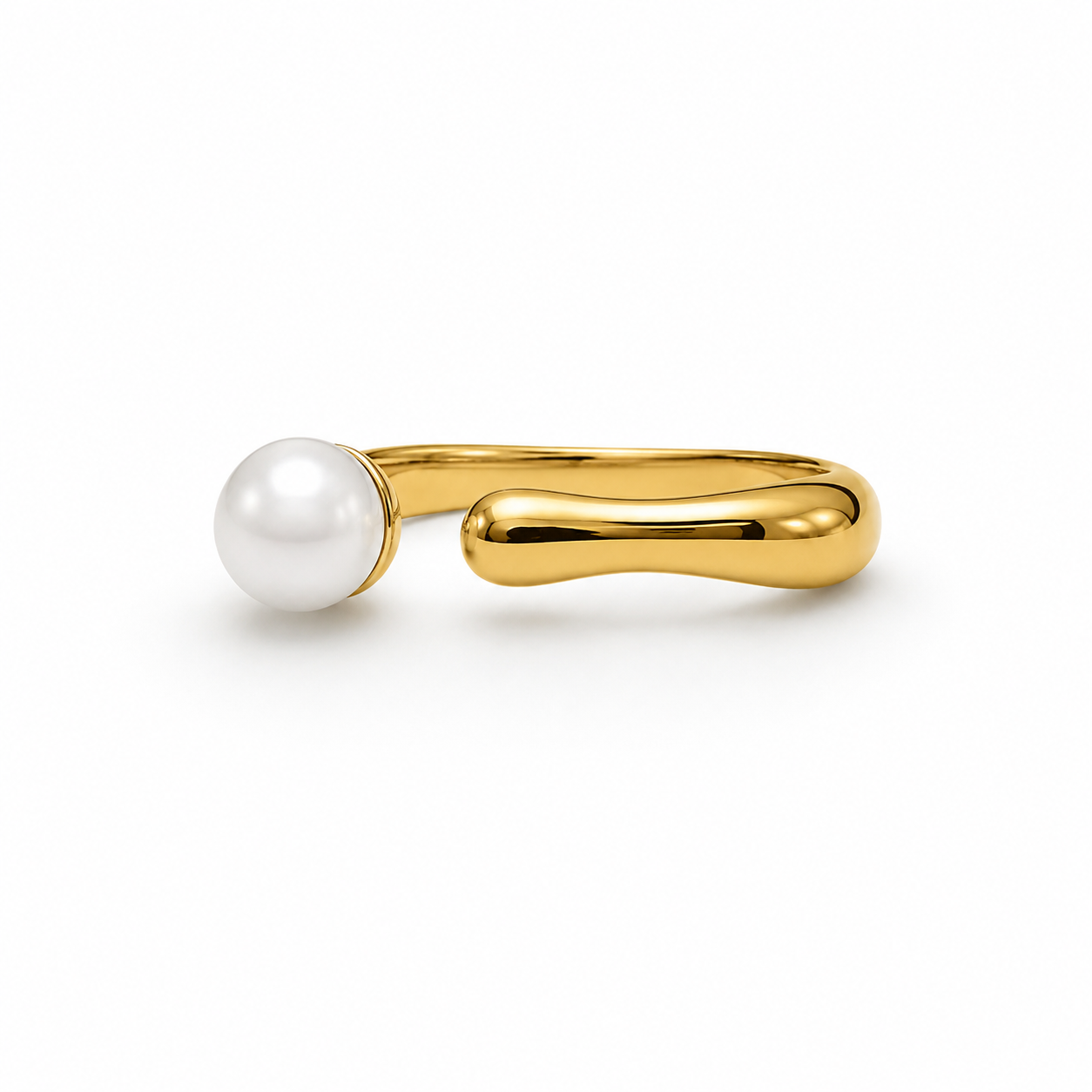 Demi Fine Pearl Open Cuff Ring