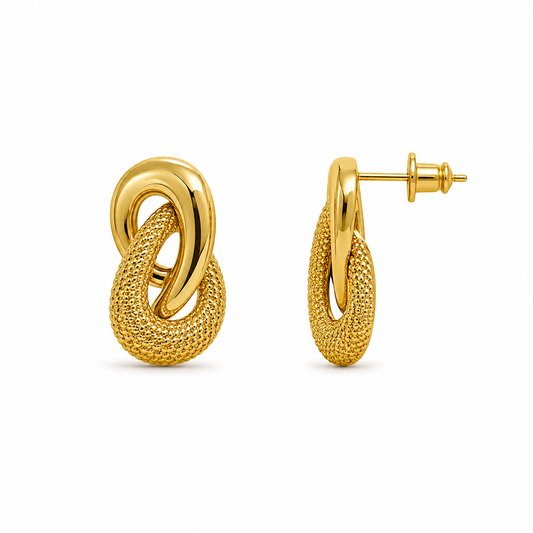 Demi Fine Aurelia Interlocked Knot Earrings