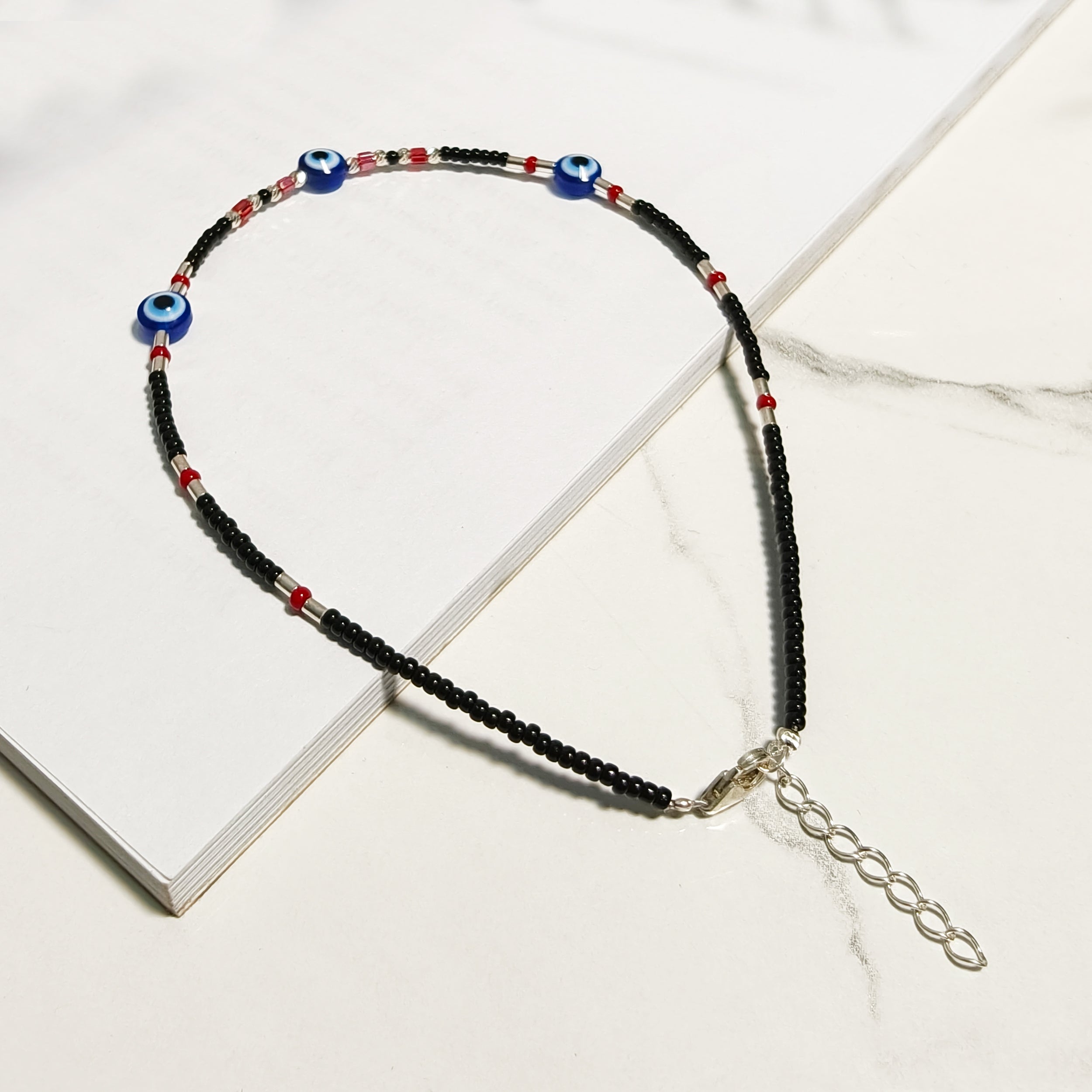 Triple Evil Eye Anklet