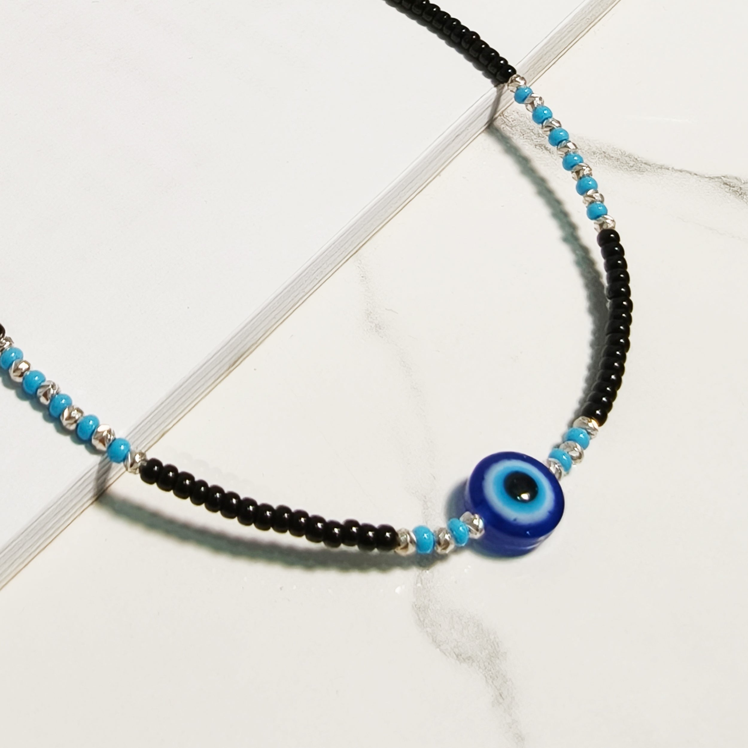Evil Eye Beaded Anklet