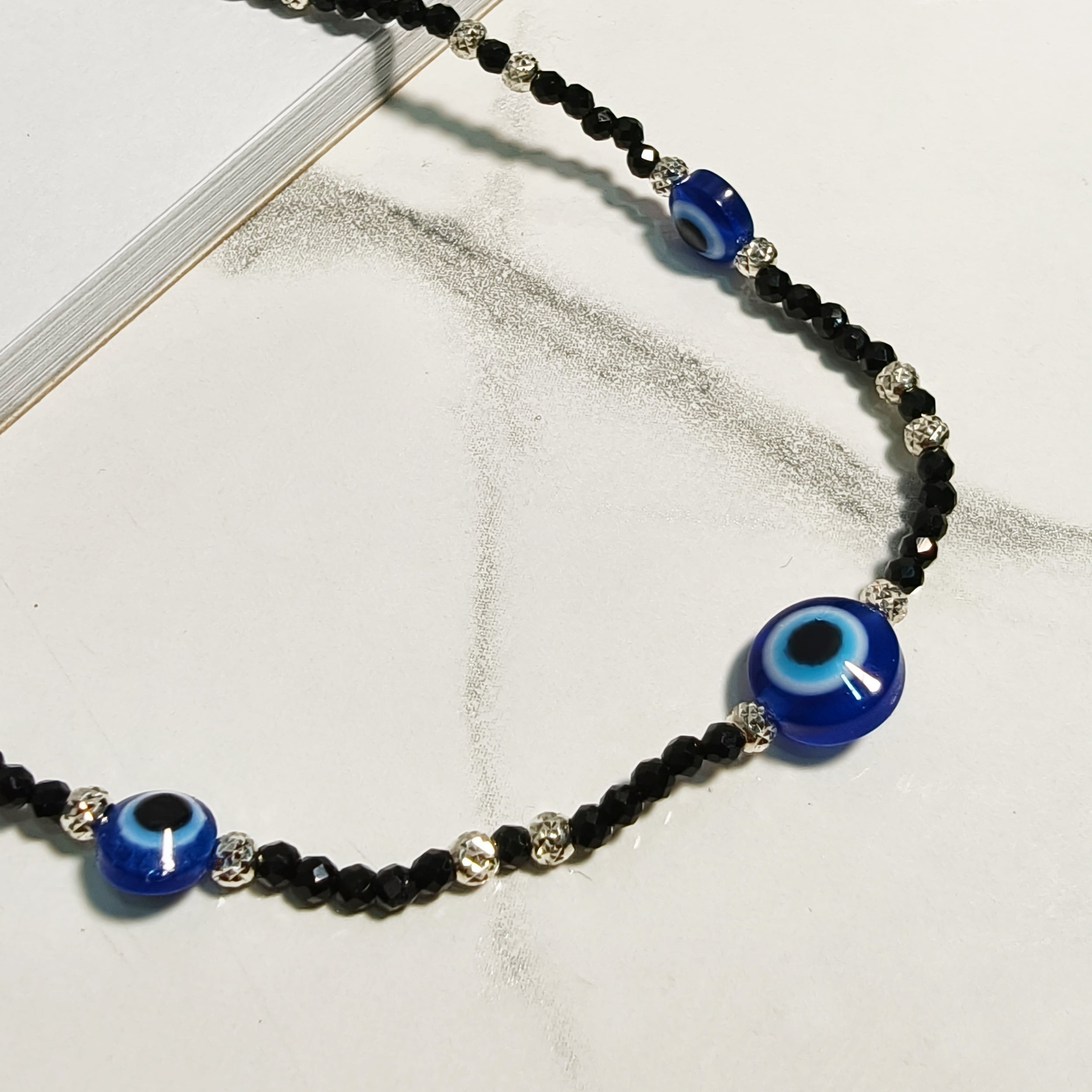 Triple Evil Eye Anklet