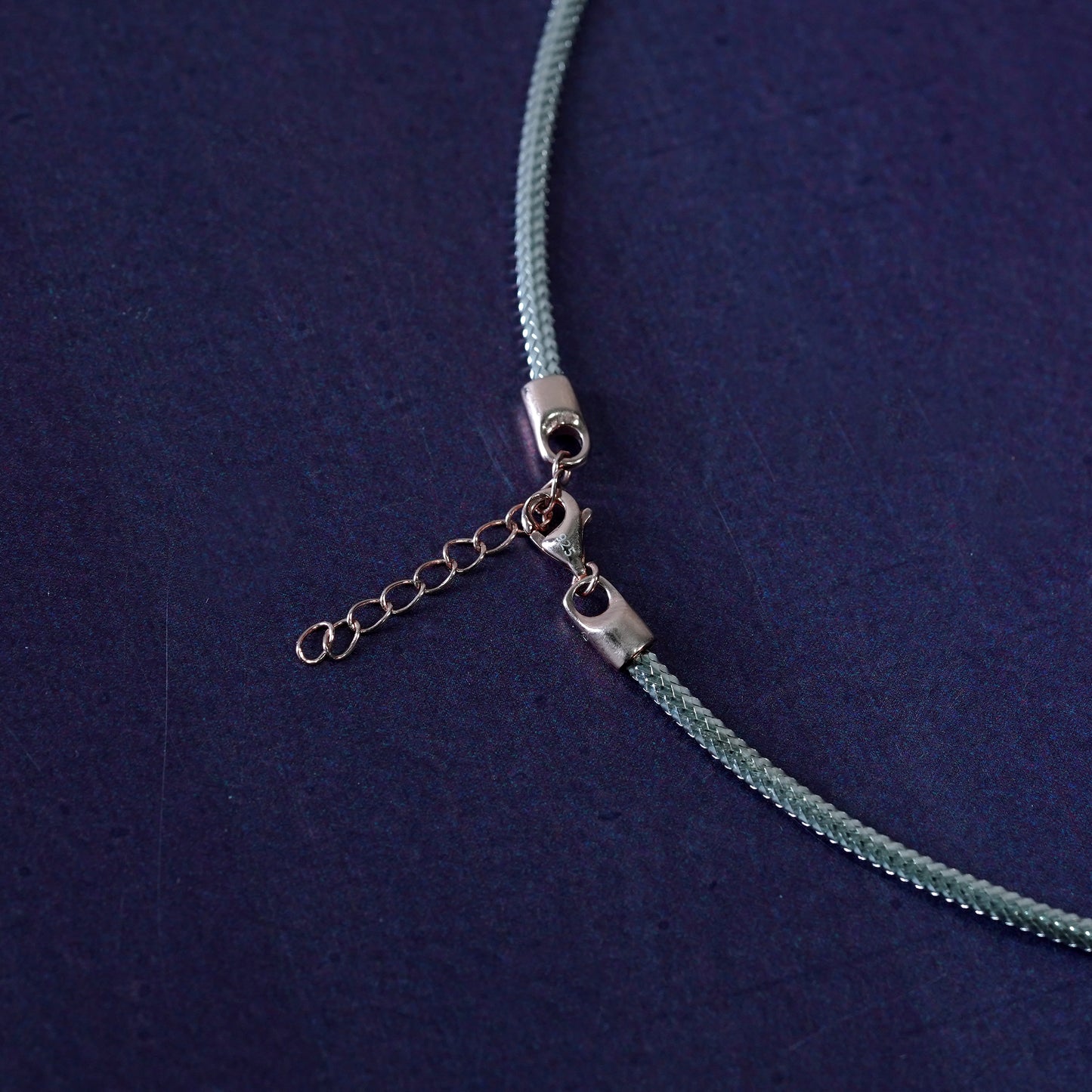 Silver Glam Trio Diamond Bead Necklace