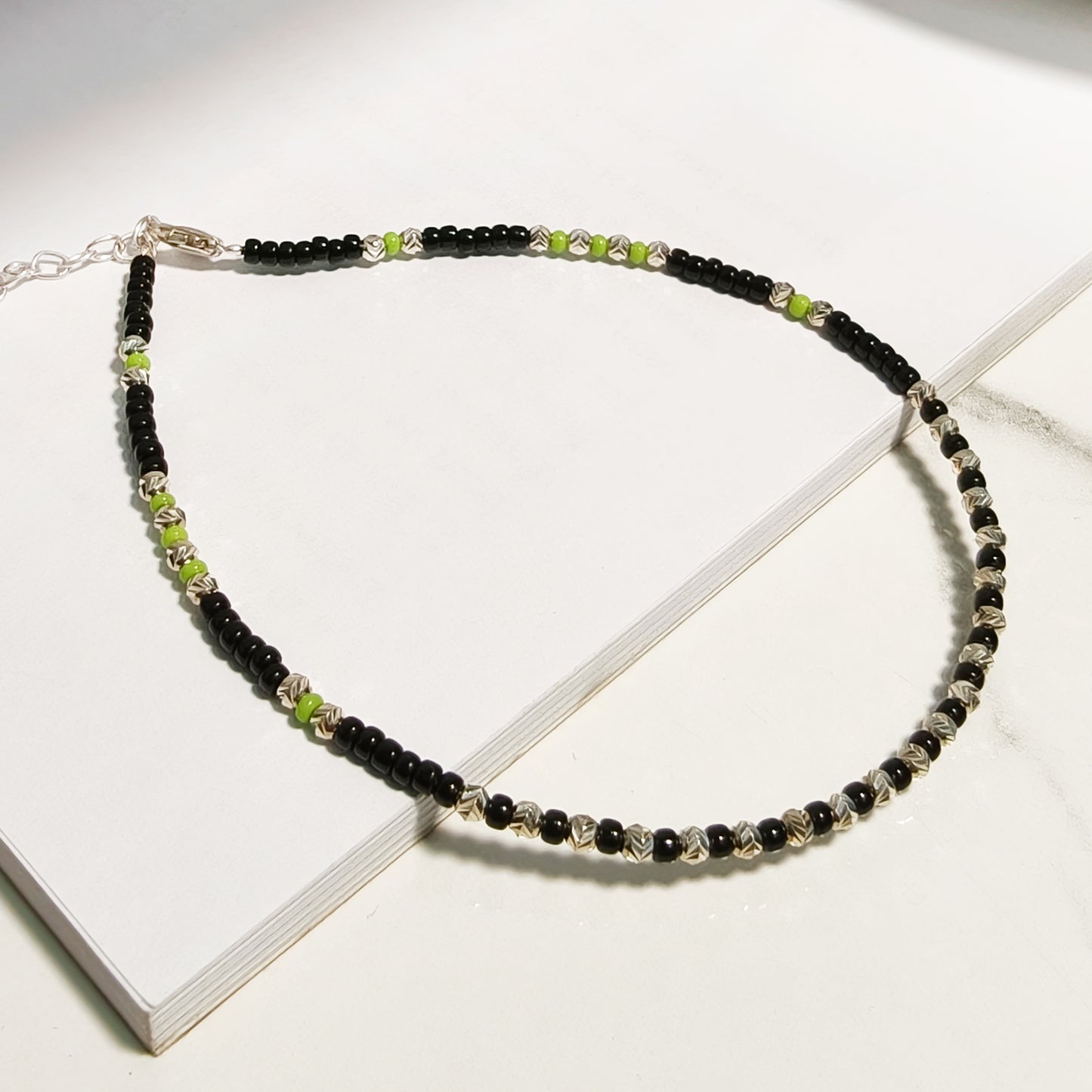 Green & Black Anklet