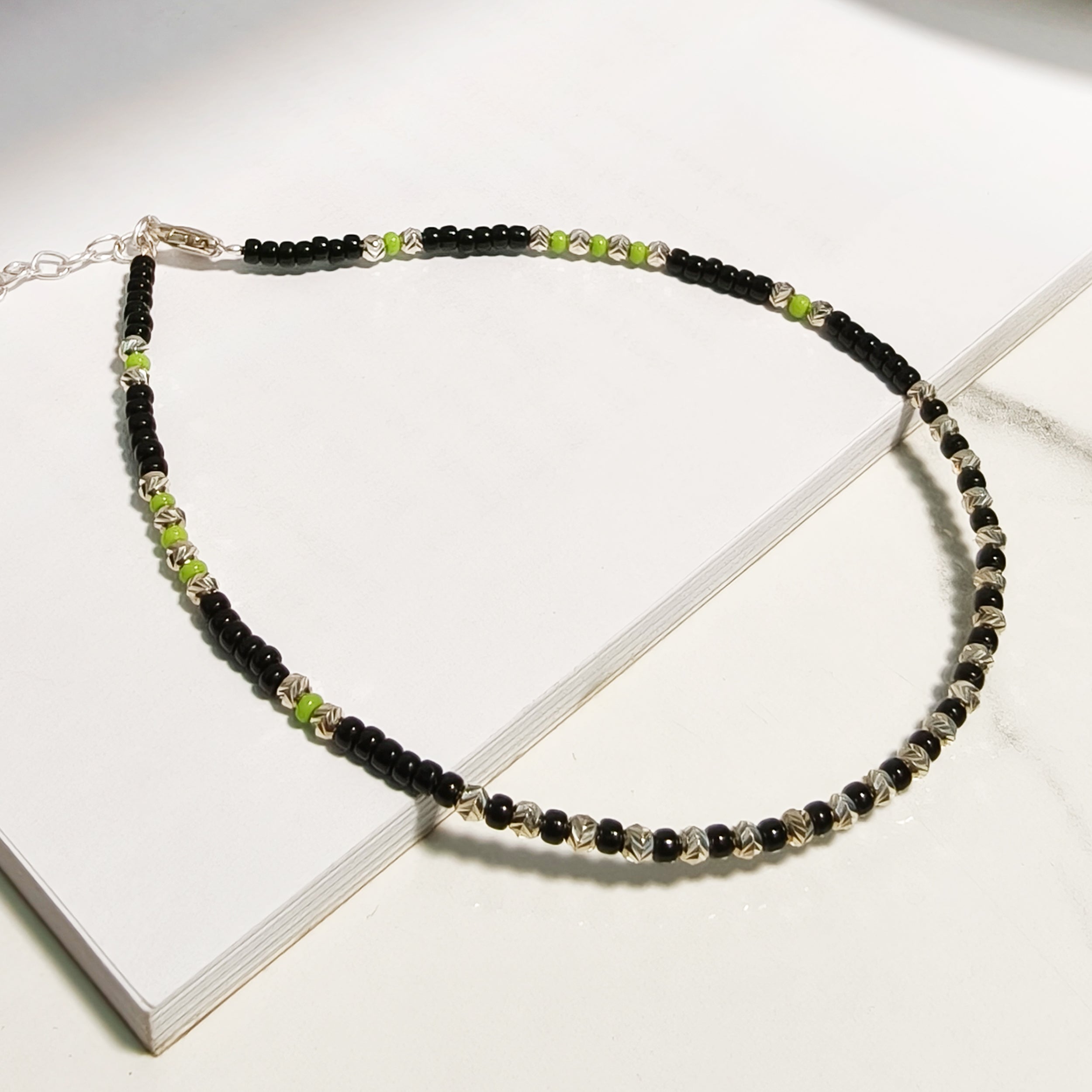 Green & Black Anklet