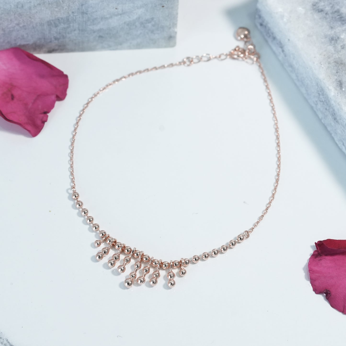 Rose Gold Bead Charm Design