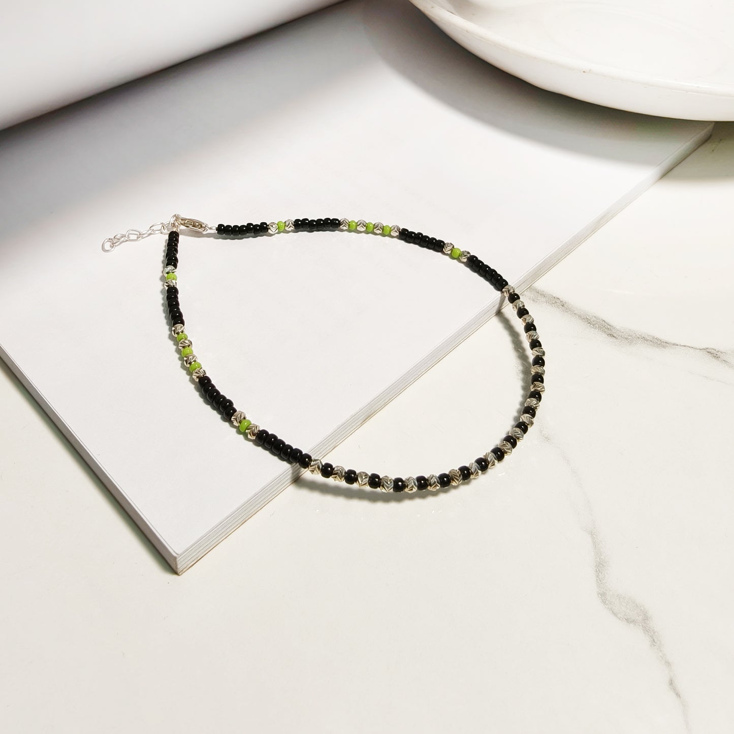 Green & Black Anklet