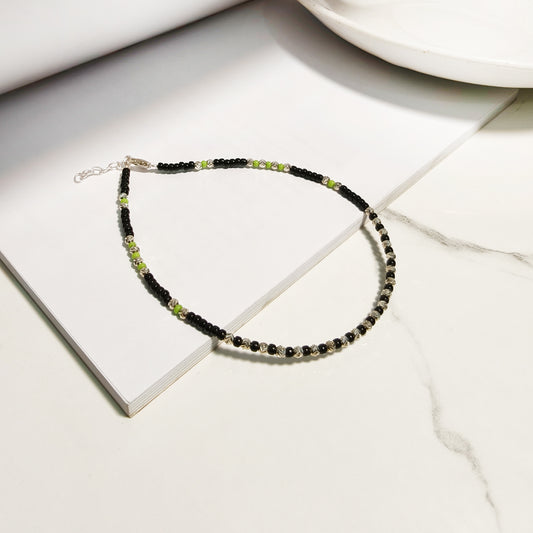 Green & Black Anklet