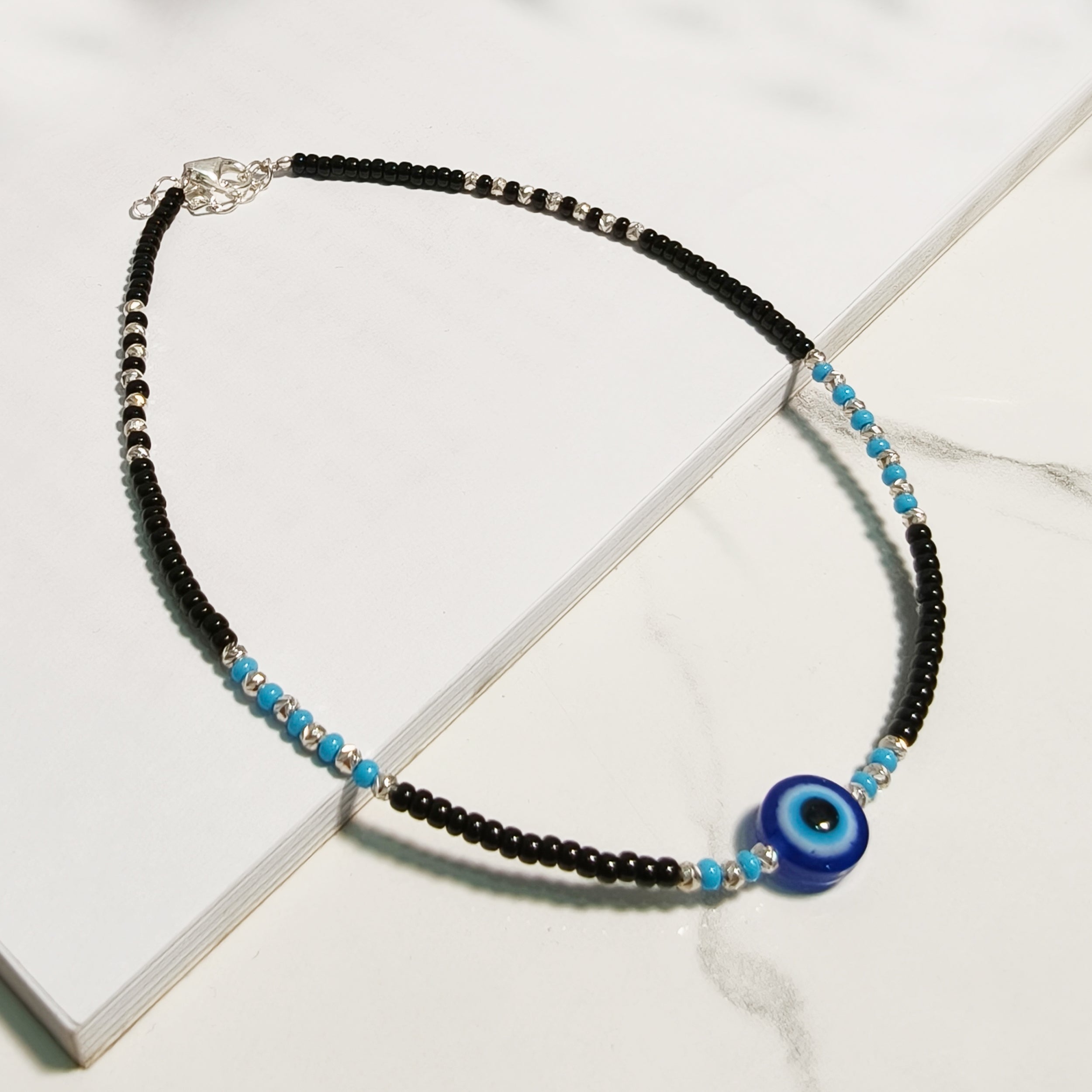 Evil Eye Beaded Anklet