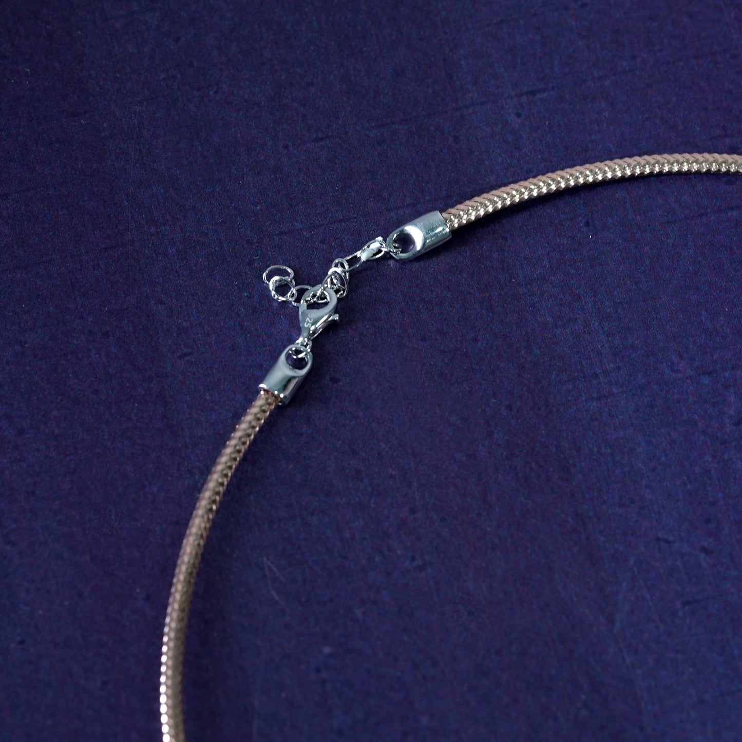 Rose Gold Trio Diamond Bead Necklace