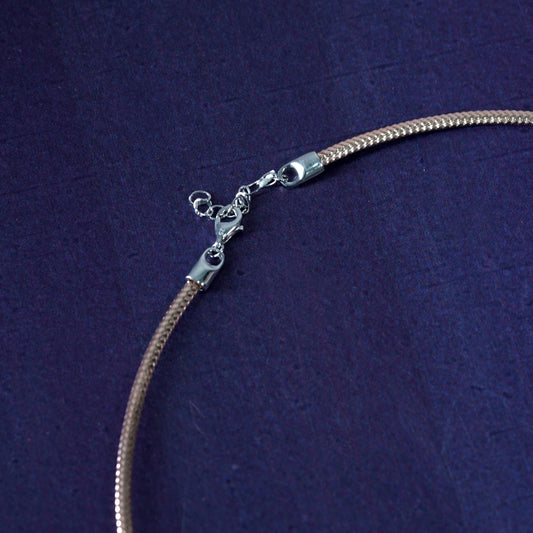 Rose Gold Trio Diamond Bead Necklace