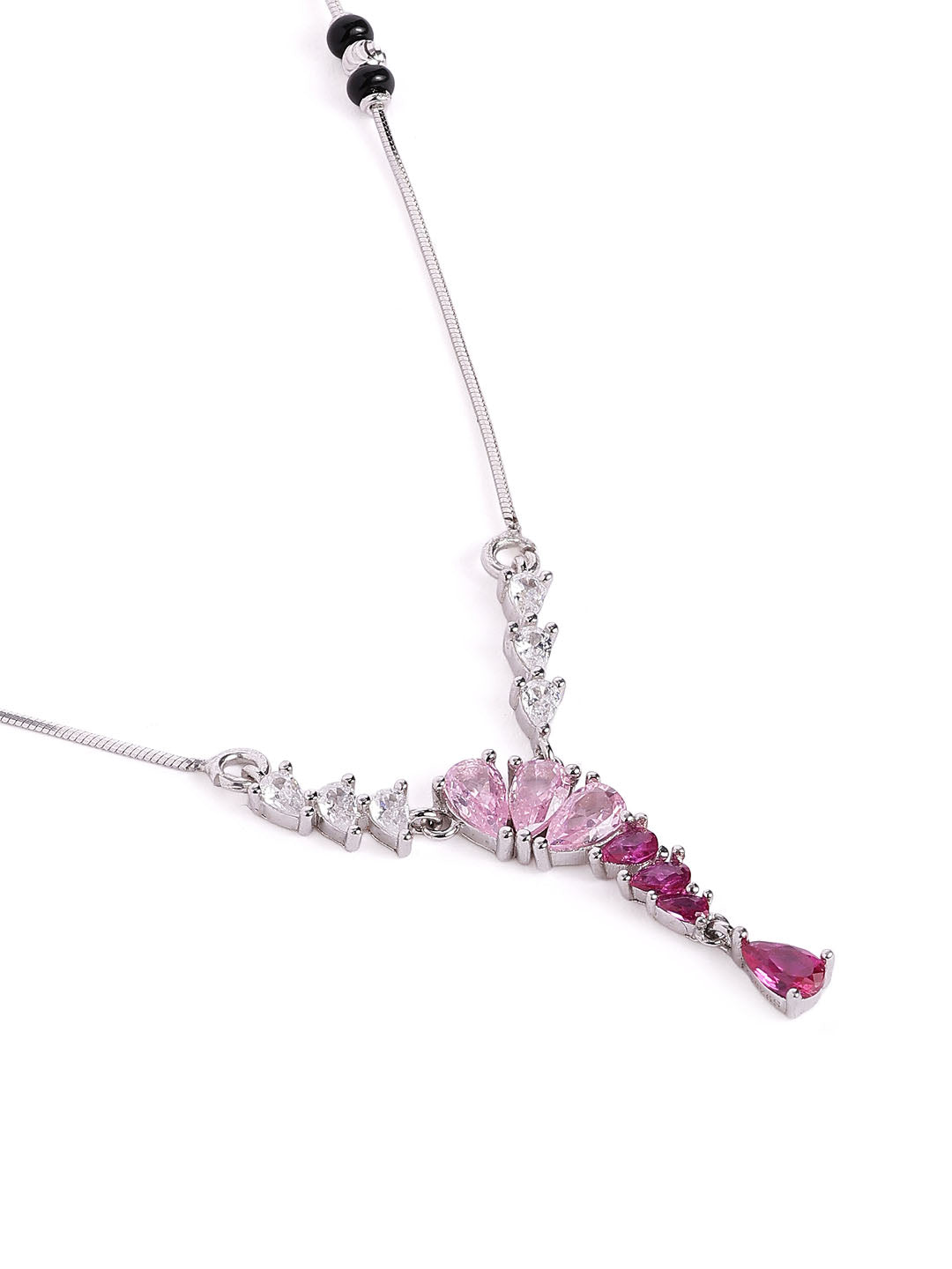 925 sterling silver mangalsutra with black beaded chain