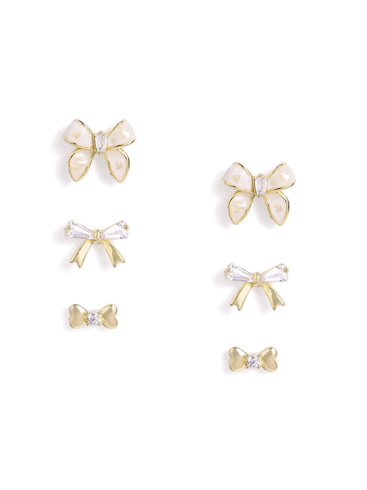 925 sterling silver set of 3 earrings