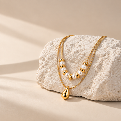 Luxe Pearl Layered Necklace