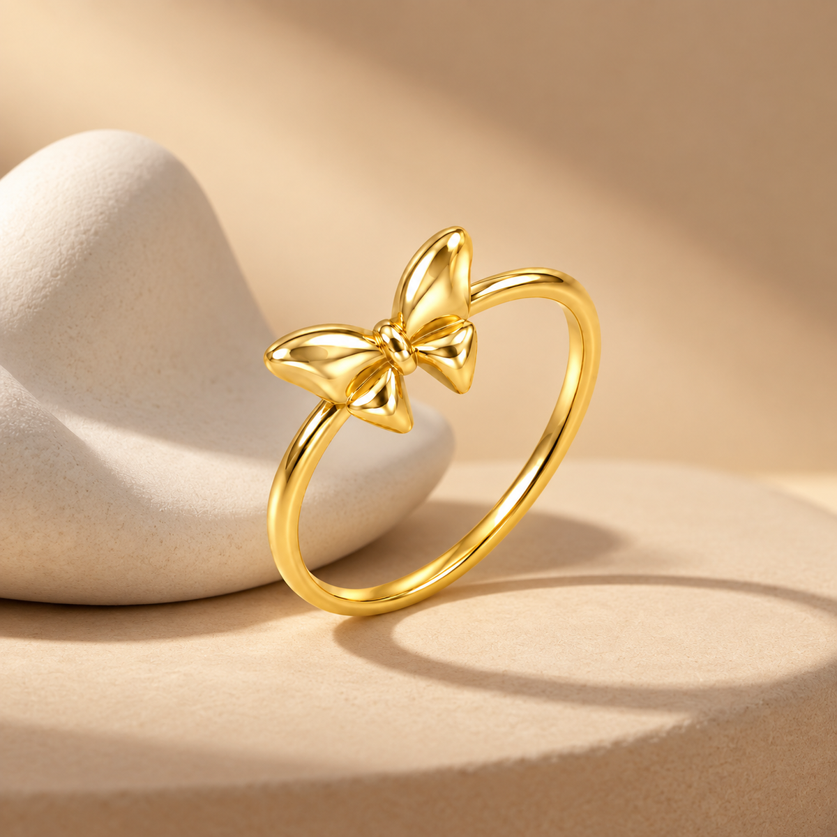 Golden Bow Ring