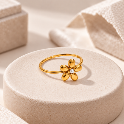 Pearl Flower Ring
