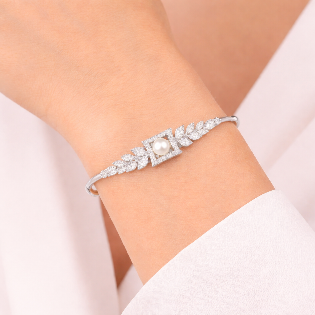 925 sterling silver cuff bracelet for women
