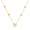 Demi Fine Heart Station Chain Necklace
