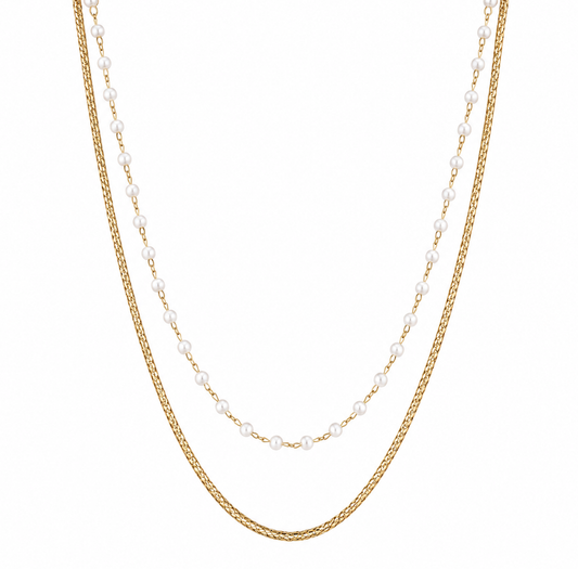 Demi Fine Pearl Layered Necklace