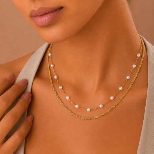 Demi Fine Pearl Layered Necklace