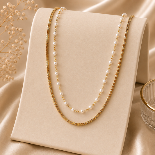 Demi Fine Pearl Layered Necklace