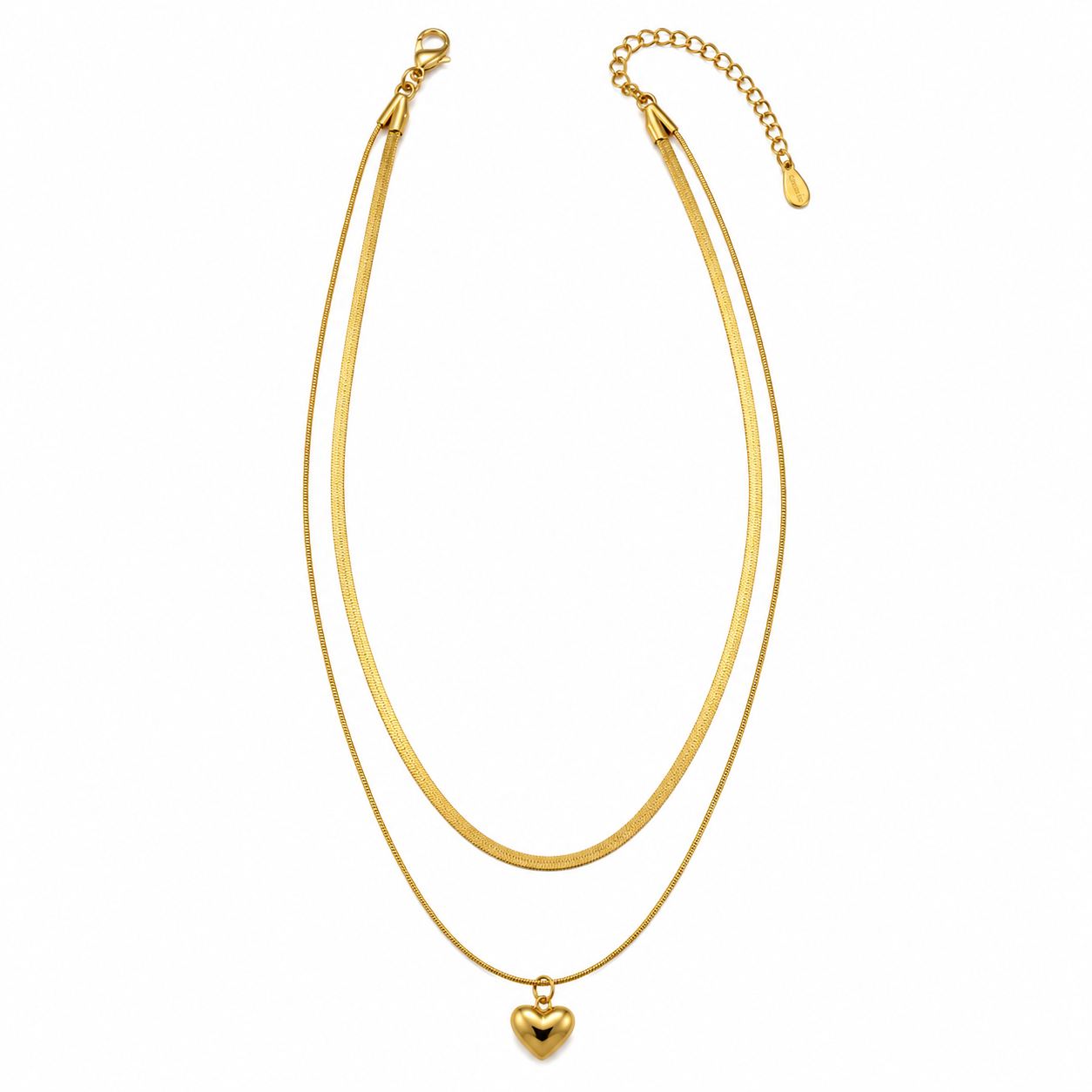 Demi Fine Layered Heart Necklace