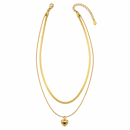 Demi Fine Layered Heart Necklace